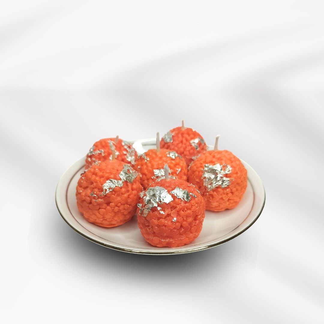 motichoor laddoo candle