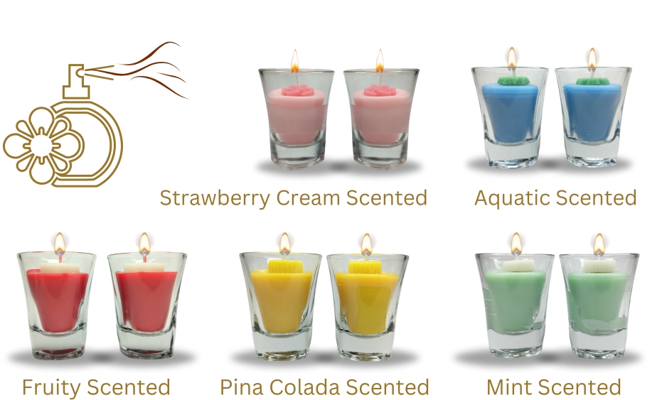 shot glass candles