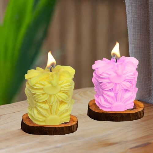 sunflower candle