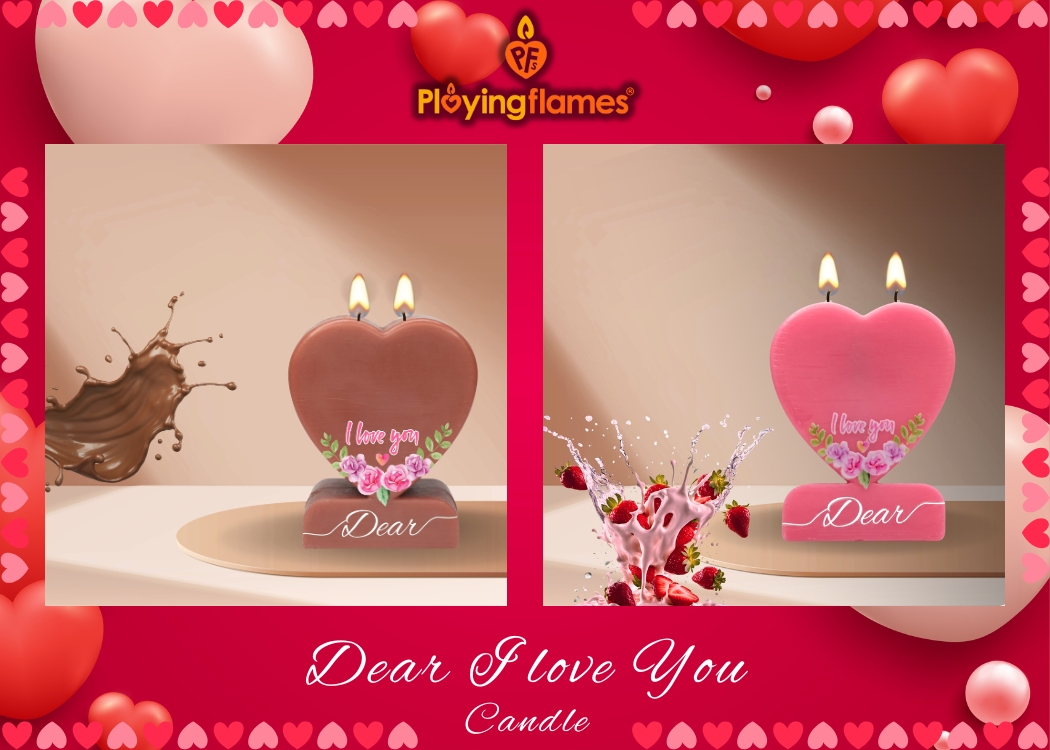 valentine gift candle