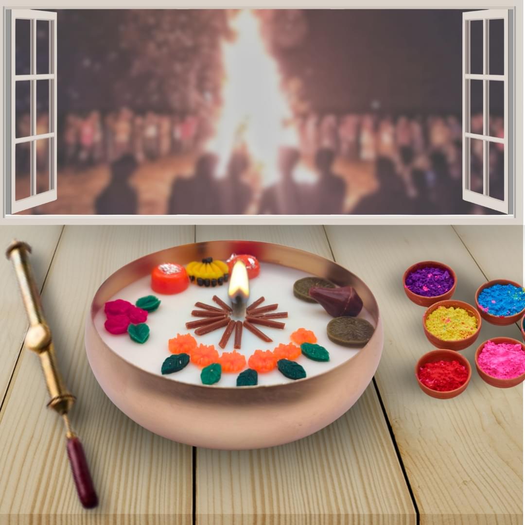 Holi Theme Candle