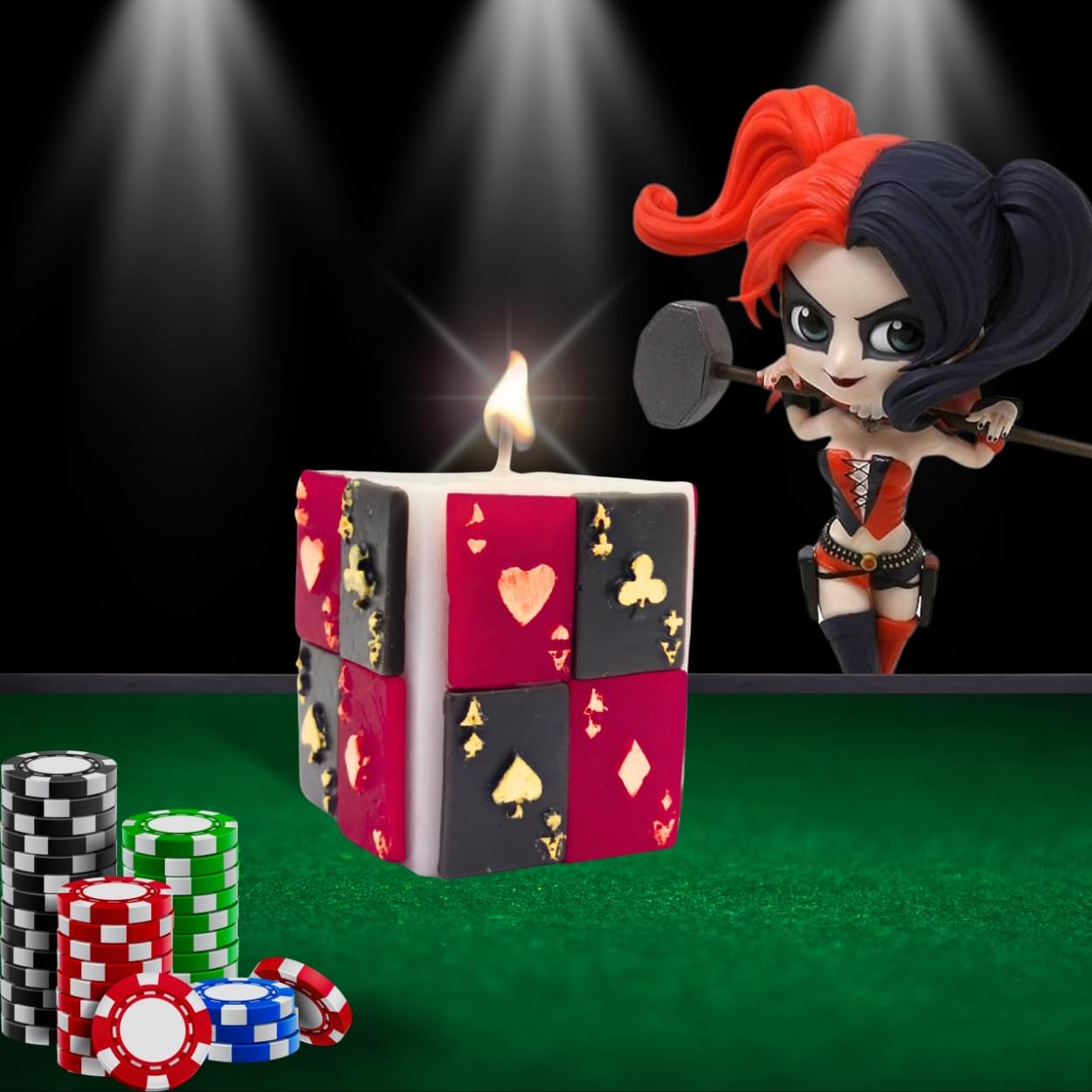 Lucky Poker Candle